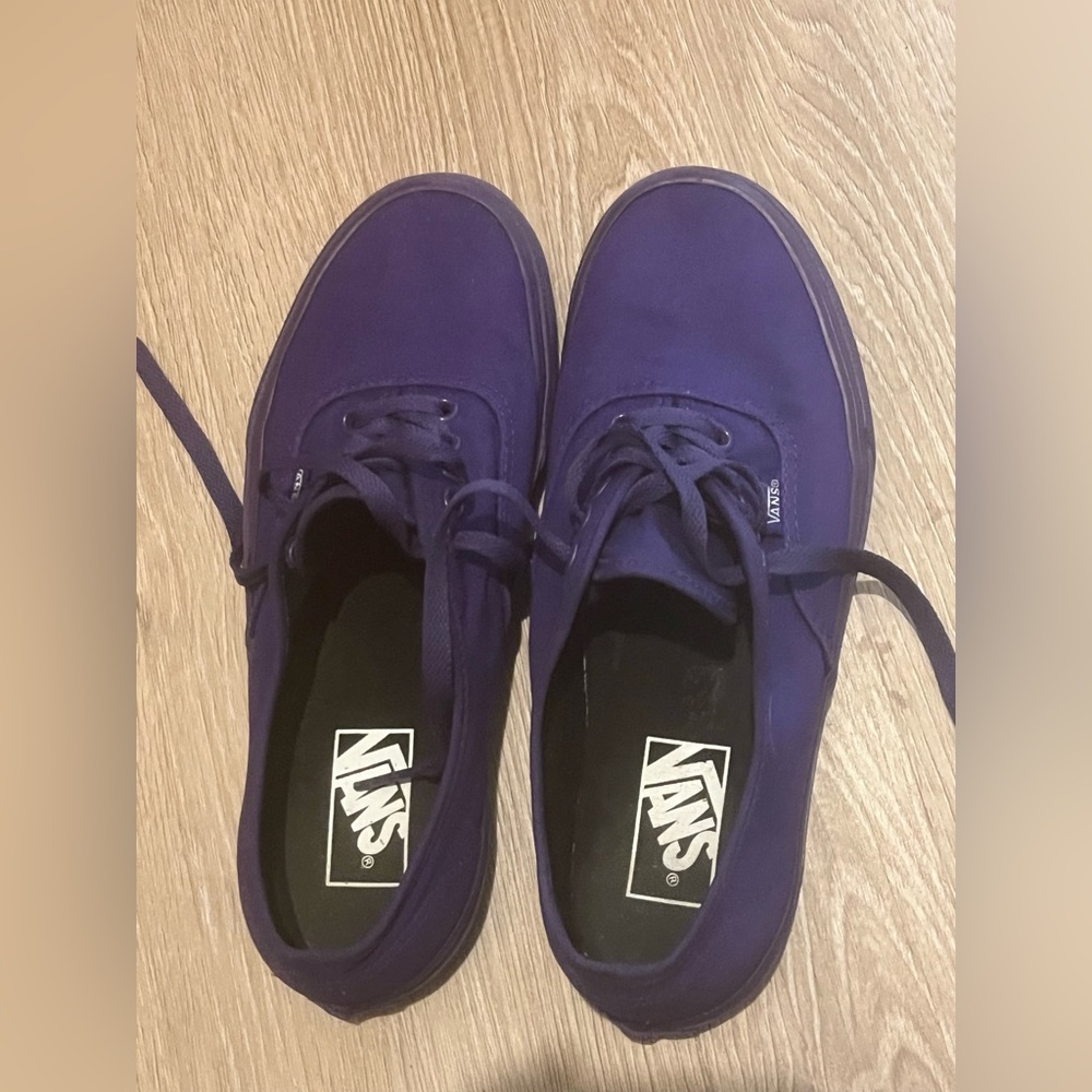 Vans purple low tops